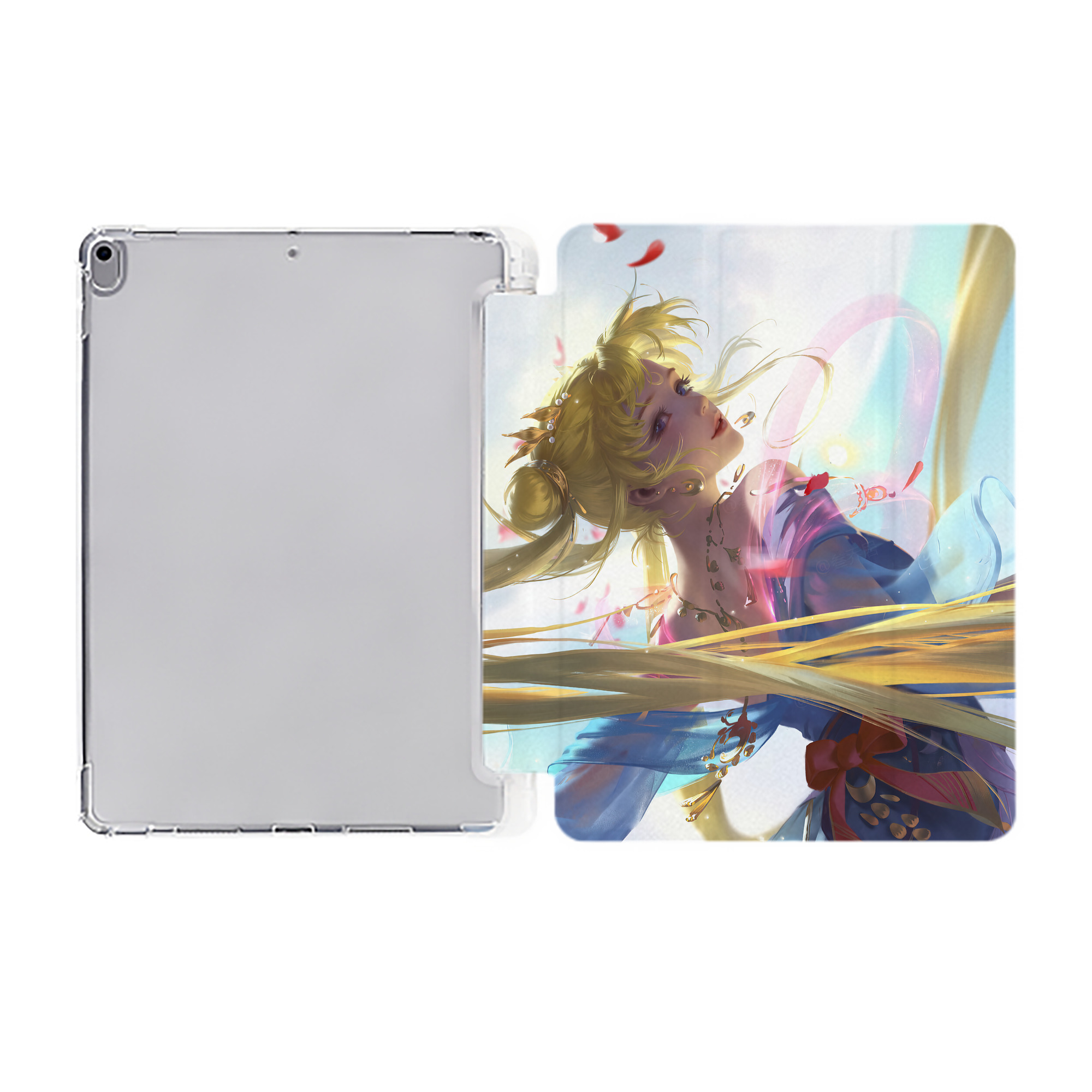 （画像用） 美少女戦士セーラームーン Sailor Moon IPad ケース ペン収納付き 三つ折りスタンド PUレザー×シリコン 対応機種9.5/10.5/10.9インチ